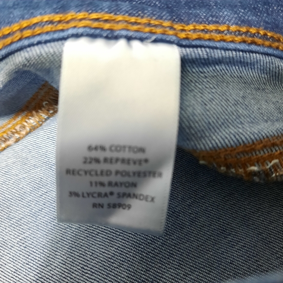 Westbound Blue Pull-on Jeans Women's 14 Regular Stretch Denim High Rise - Picture 7 of 12